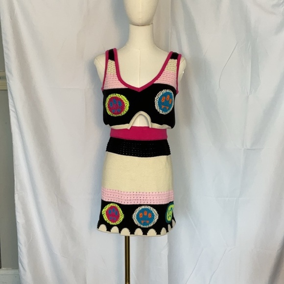 BARROW Official logo-jacquard knitted skirt Size Small - Picture 7 of 7